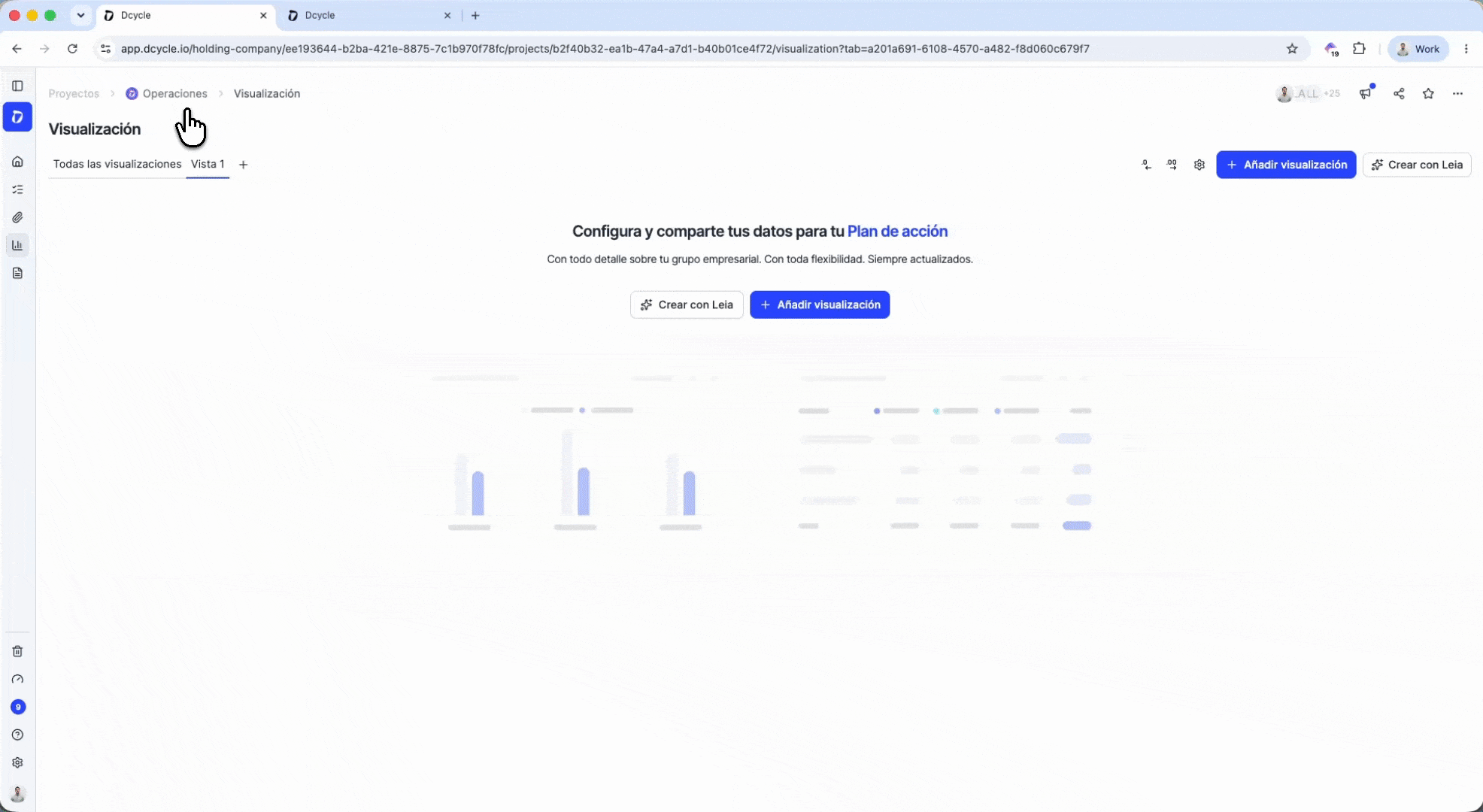 Crea visualizaciones con Leia, tu asistente de IA