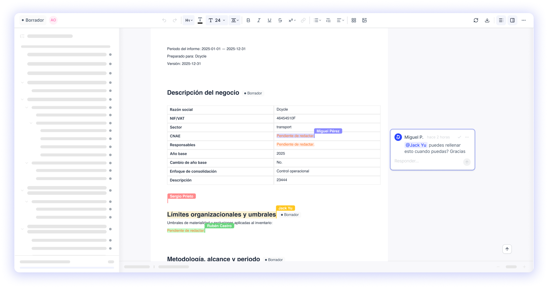 💬 ¡La colaboración en tiempo real en informes ya está aquí!