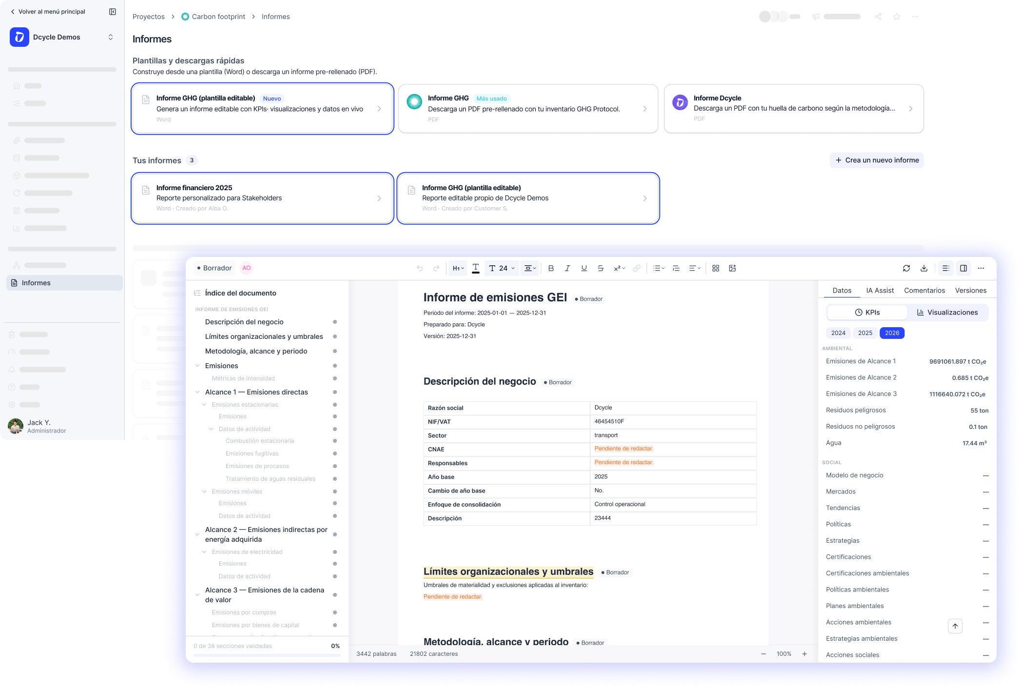 Rediseñamos la experiencia global de informes