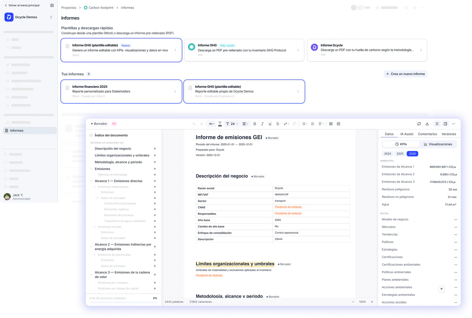 Rediseñamos la experiencia global de informes
