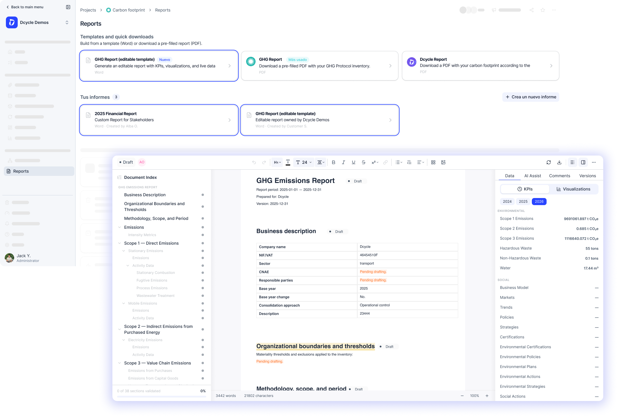 Reports experience redesigned