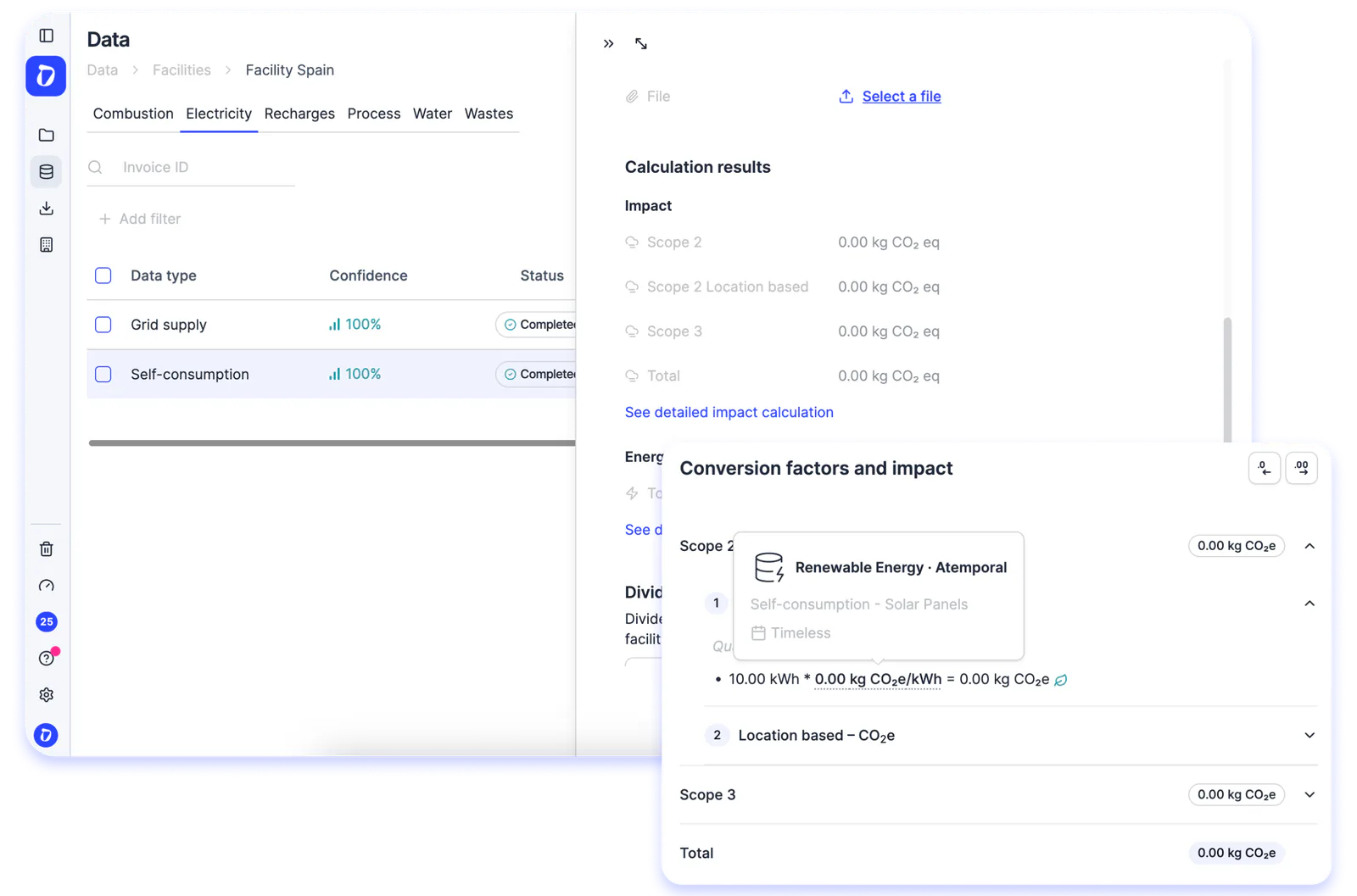 You can now upload your self-consumption data directly in electricity