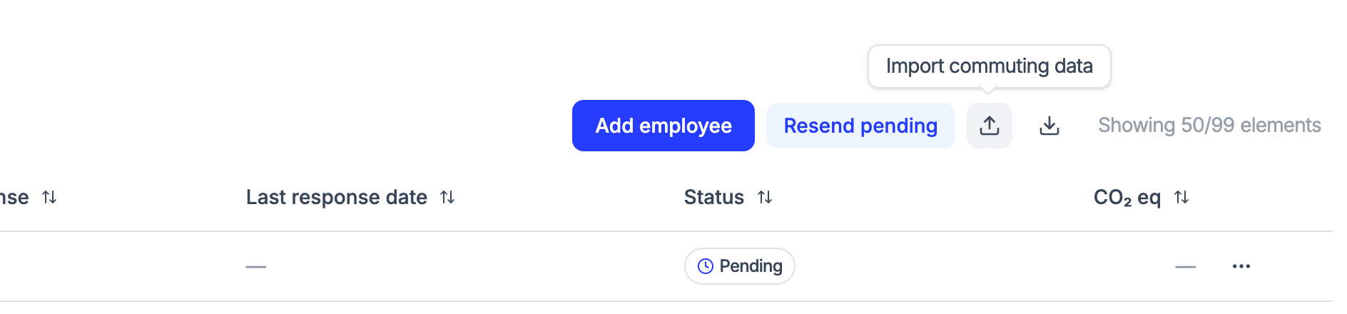 You can now upload your employee commuting data in bulk