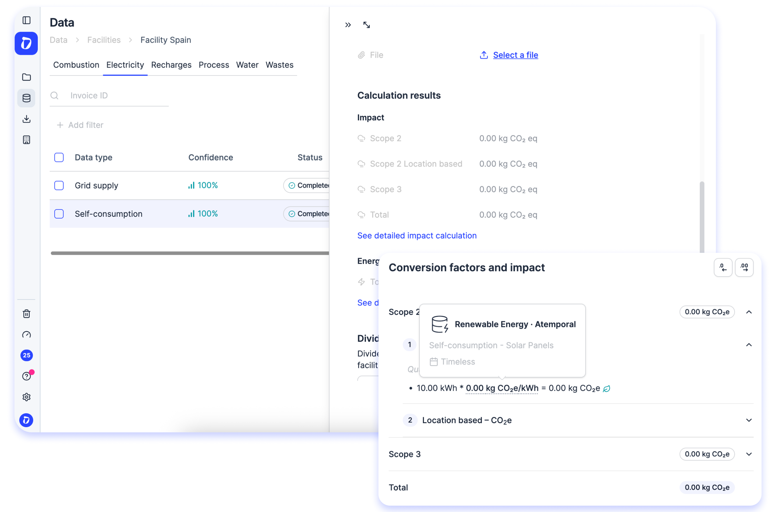 You can now upload your self-consumption data directly in electricity