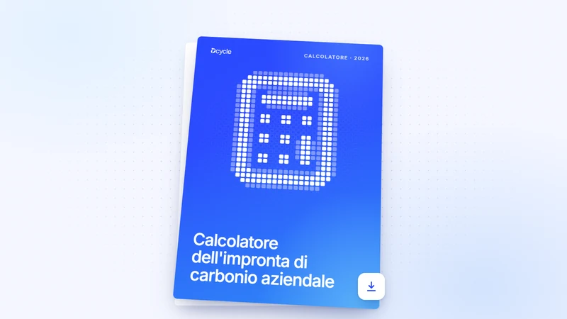 Calcolatore dell'impronta di carbonio aziendale