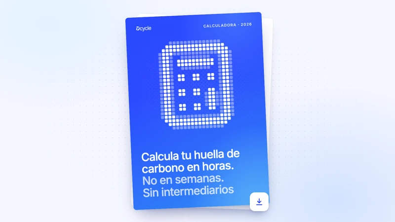 Calcula tu huella de carbono en horas. No en semanas. Sin intermediarios