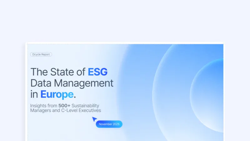 Etat des lieux de la gestion des donnees ESG en Europe