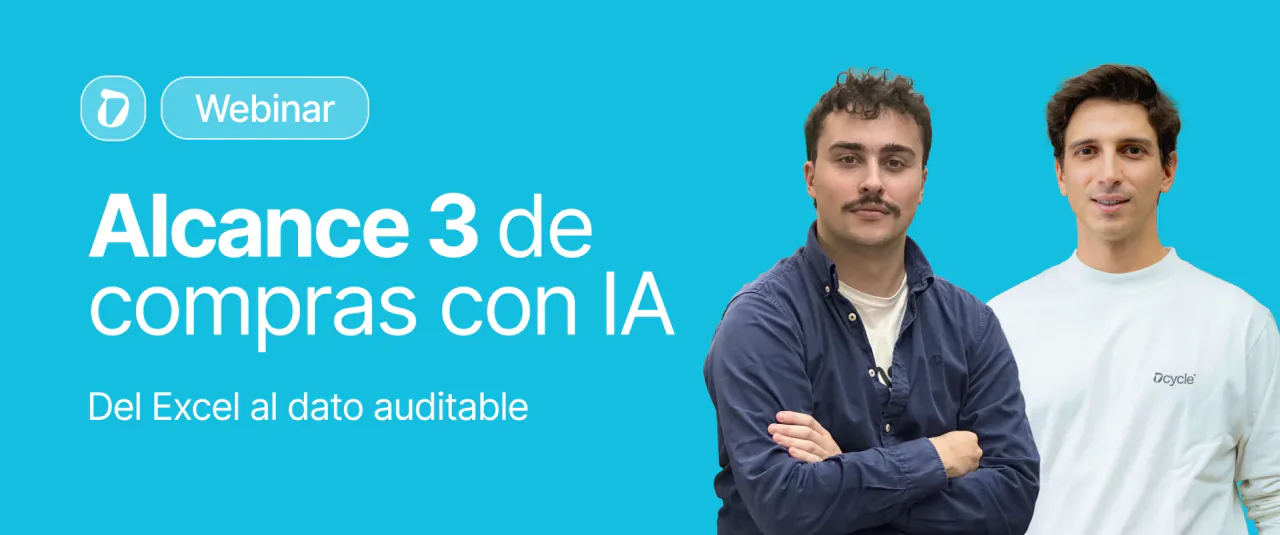 Alcance 3 de compras con IA: del Excel al dato auditable