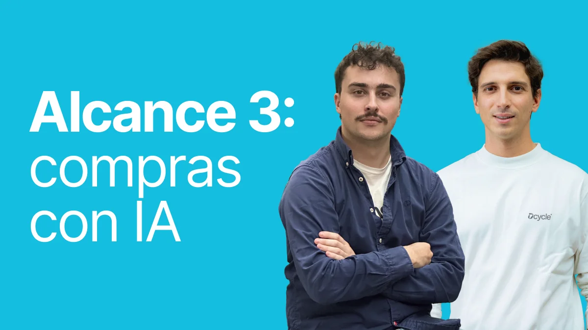 Webinar 8 oct: Alcance 3 de compras con IA, del Excel al dato auditable