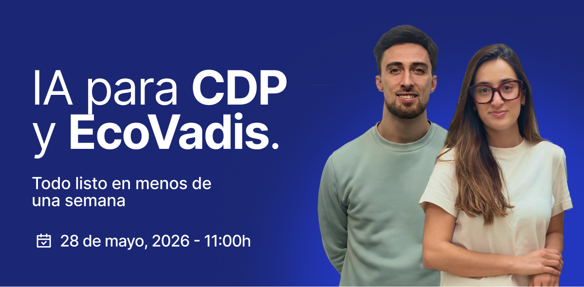 IA para el CDP y EcoVadis, lista en menos de 1 semana